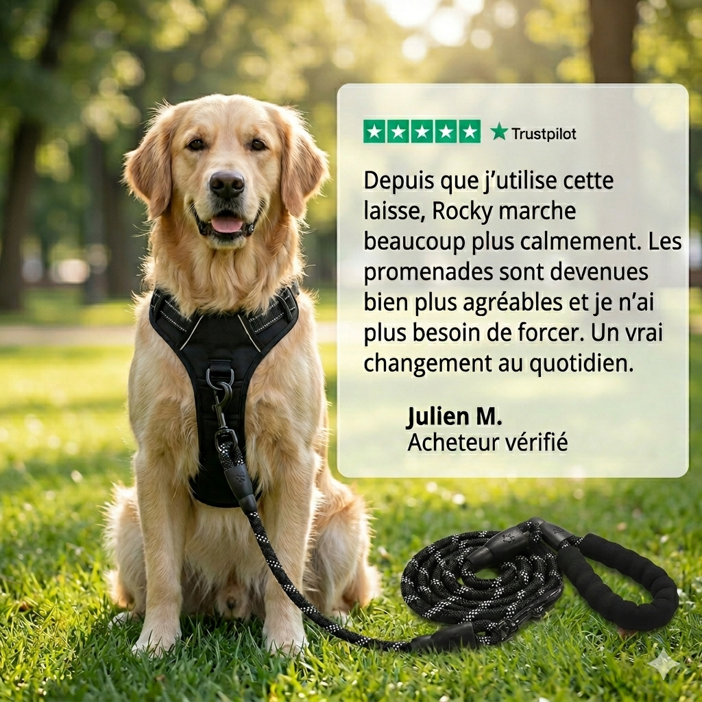 Laisse Anti-Traction Canorya™