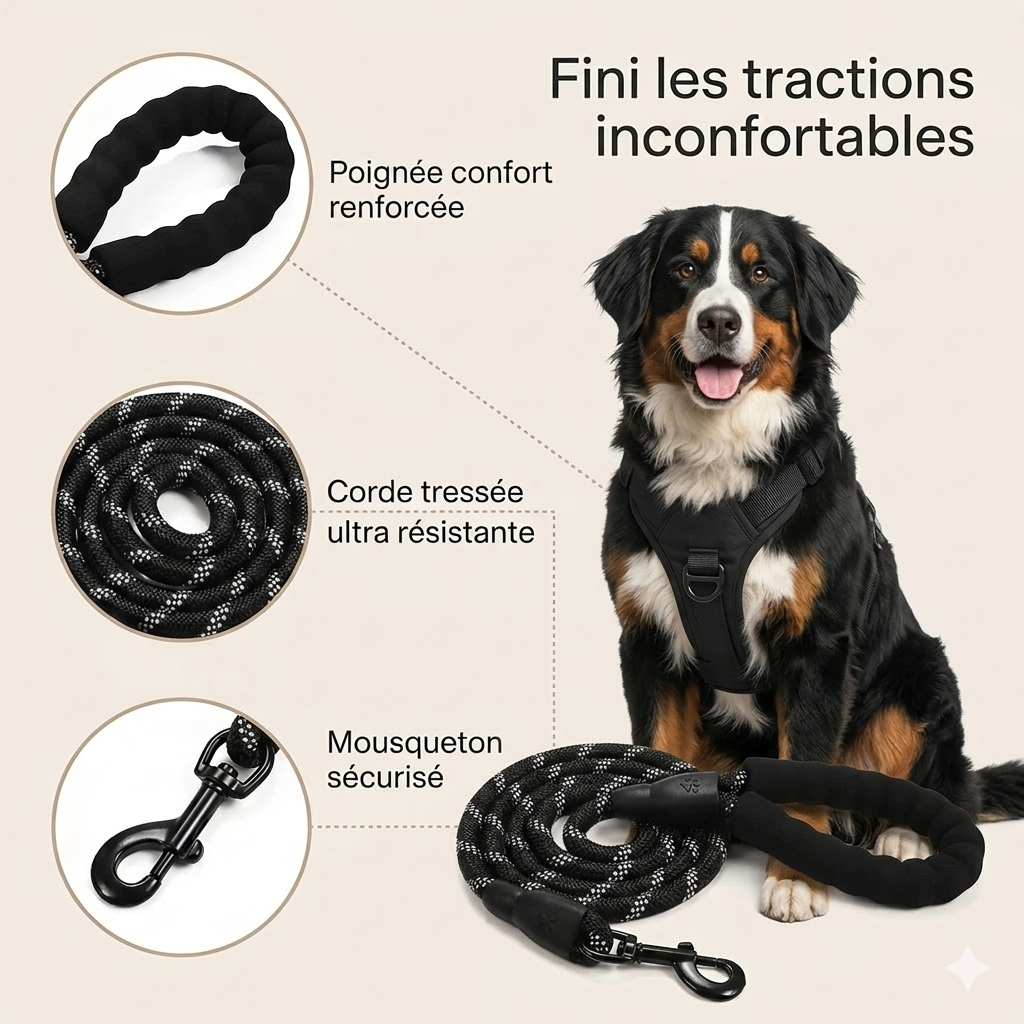 Laisse Anti-Traction Canorya™