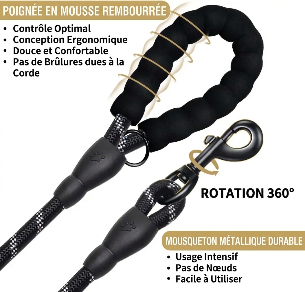 Laisse Anti-Traction Canorya™