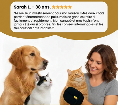 Avis clients sur le gant anti-poils Canorya